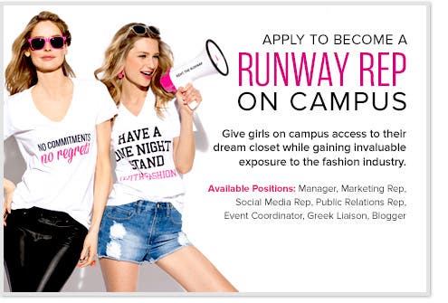 Become A Runway Rep
