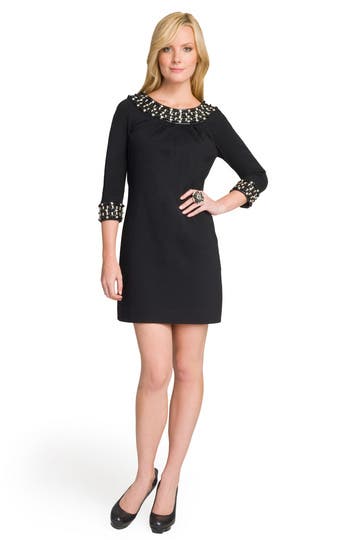 Glam Beaded Collar Dress