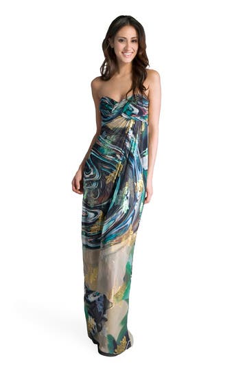 Foil Print Gown