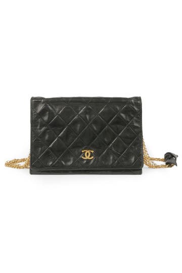 Vintage Chanel Black Multi Chain Bag