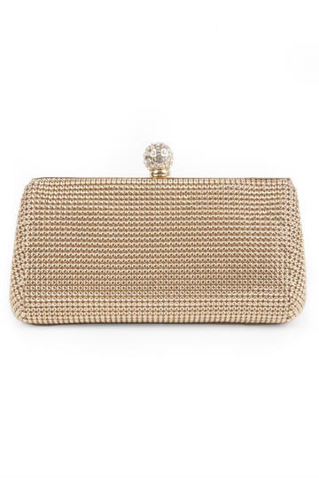 Gold Mesh Glam Clutch 