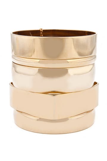 Geometric Bangle Set
