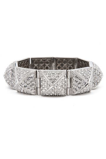 Pave Pyramid Stud Bracelet