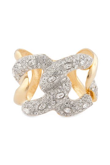 Polished Gold Links Cuff