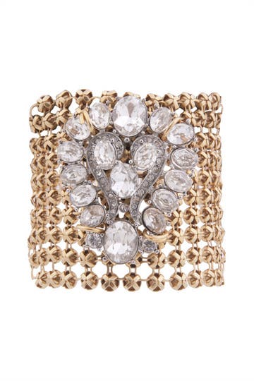 Crystal Brooch Bracelet