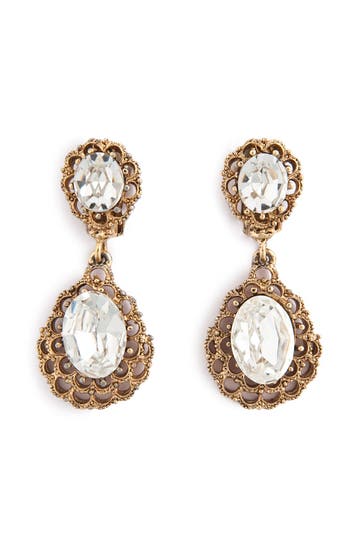 Antique Cascading Crystal Earring