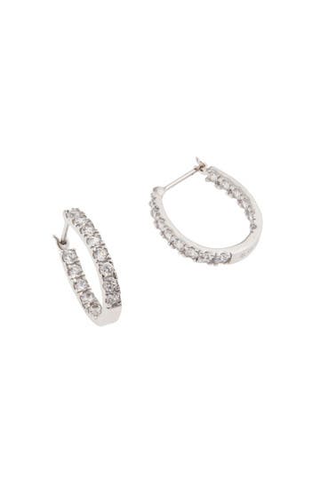 Crystal Hoop Love Earrings