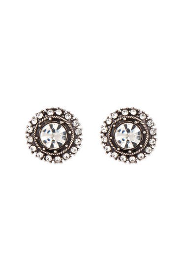 Crystal Pebble Earrings