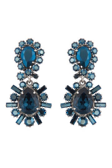Sapphire Crystal Stunner Earrings