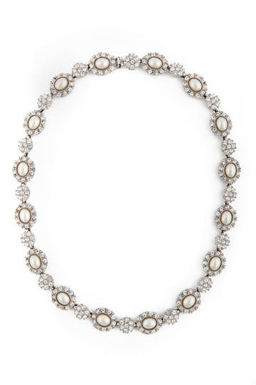 Antique Pearl Flower Necklace