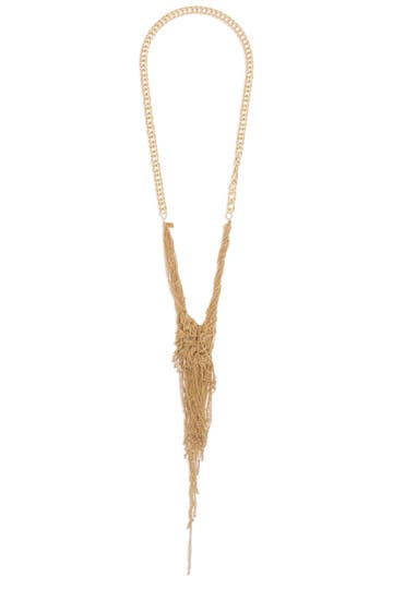 Gold Celia Knotted Chain Necklace