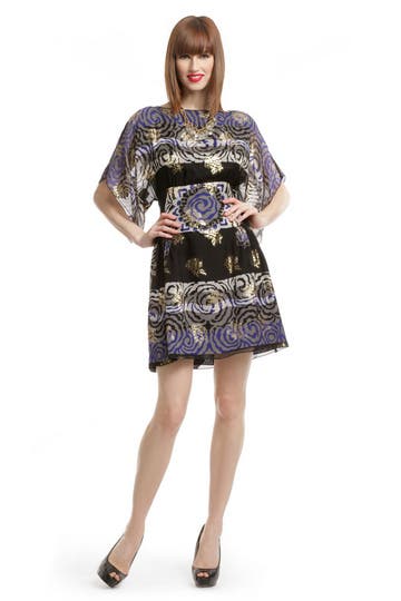 Black Metallic Rose Sheath