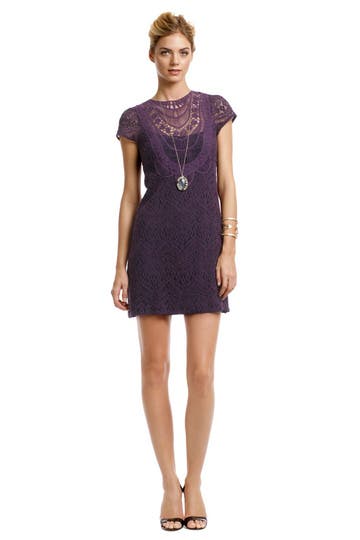 Rustic Plum Lace Dress