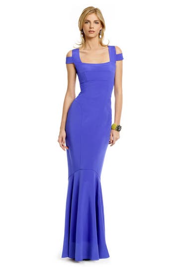 Cobalt Cutout Gown