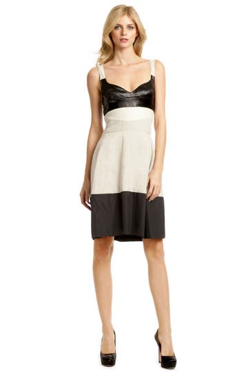Naturale Linen Colorblock Dress 