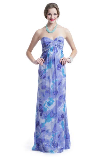 Blue Water Sunset Gown 