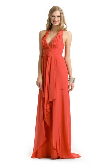 Coral Halter Gown 