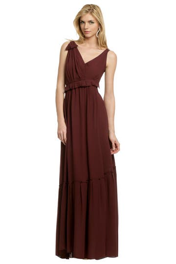 Crepe Column Gown