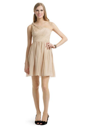 Camel Chiffon Dress