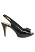 Ava Black Patent Bow Heel by Vince Camuto