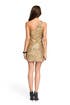 Gold One Shoulder Sequin Dress by Alice + Olivia