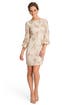 Sequin Bell Sleeve Sheath