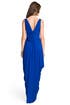 Draped Sapphire Dream Gown by Carlos Miele