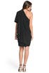 One Shoulder Draped Back Dress by Carlos Miele
