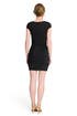 Noir Cap Sleeve Ruched Dress by Catherine Malandrino