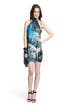 Brilliant Blue Halter Dress by Christian Siriano