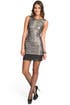 Silver Metallic Tweed Sheath by Christian Siriano