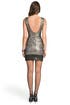 Silver Metallic Tweed Sheath by Christian Siriano