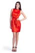 Belted Flame Sheath by Escada