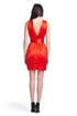 Belted Flame Sheath by Escada