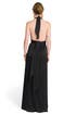 Classic Jet Halter Gown by Halston Heritage