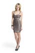 Gunmetal Bustier Sheath by Hervé Léger