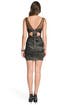 Sultry Tulle Neck Sheath by Nicole Miller