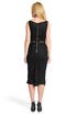 Noir Draped Belted Dress by Nina Ricci