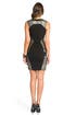 Geometric Metallic Lace Dress