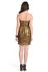 Lamé Bustier Empire Dress by Shoshanna