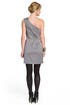 Silver Sensation One Shoulder Dress by Shoshanna