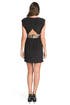 Black Embroidered Keyhole Dress by Tibi