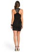 Leather Back Draped Dress by Yigal Azrouël