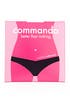 Seamless Black Low-Rise Thong