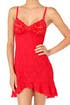 Red Signature Lace Ruffle Chemise by Hanky Panky