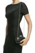 Black Lytton Embossed Lizard Clutch by Diane von Furstenberg Handbags