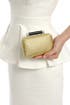 Gold Gatsby Glimmer Clutch by Diane von Furstenberg Handbags