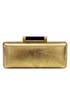 Gold Tonda Metallic Clutch by Diane von Furstenberg Handbags