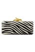 Zebra Tonda Pony Clutch by Diane von Furstenberg Handbags