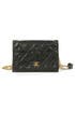Vintage Chanel Black Multi Chain Bag by WGACA Vintage